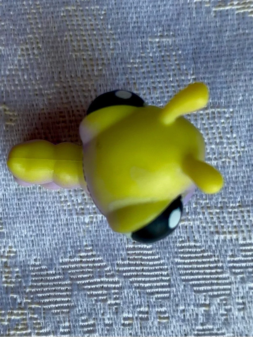 Vintage Hasbro Littlest Pet Shop LPS Baby Purple Yellow Inchworm Caterpillar